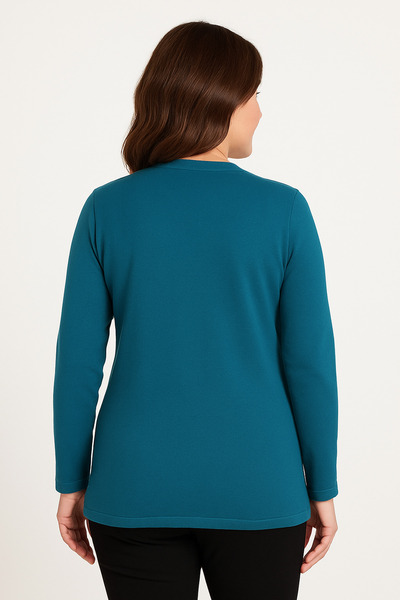 Mutlu City Women's High Quality Cold Yarn Knitwear Knitting Mother Sweater Blouse 3056