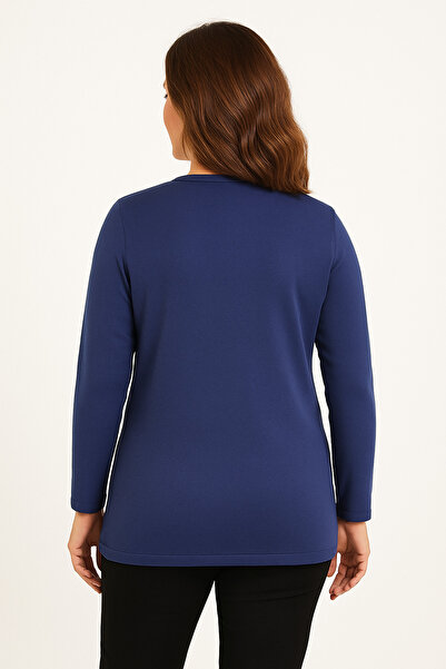 Mutlu City Women's High Quality Cold Yarn Knitwear Knitting Mother Sweater Blouse 3056