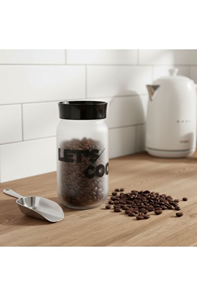 Qlüx Glass Jar 1 Liter 10X19,5 CM For Storing and Organizing Spices and Legumes in The Kitchen