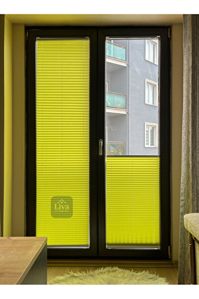 Liva Ev Dünyası Plise Perde | Işık Kontrollü | Ölçüye Özel | Cam Balkon & Pim...