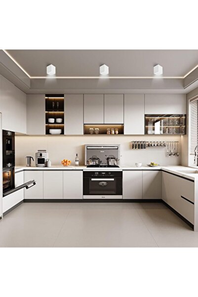 YindaLux Spoturi LED de suprafață 10w culoare reglabilă Ø100x77mm alb set de ...