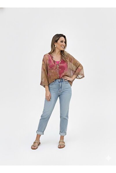 Cb Made In Italy Lüks Dokulu İtalyan İpeği Desenli Gömlek