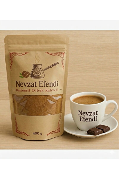 nevzatefendi قهوة ديبك باللوز من نيفزات إفندجي 400 جرام - طعم تقليدي، بلمسة أ...