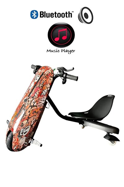 CityMate Drift Car Bluetooth Hoparlörlü Graffiti Desenli Kasa Drift Scooter Kasa30