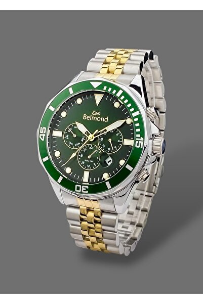 Belmond Original 2 Years Warranty Functions Active 5 Atm Waterproof Steel Band Men Wristwatch