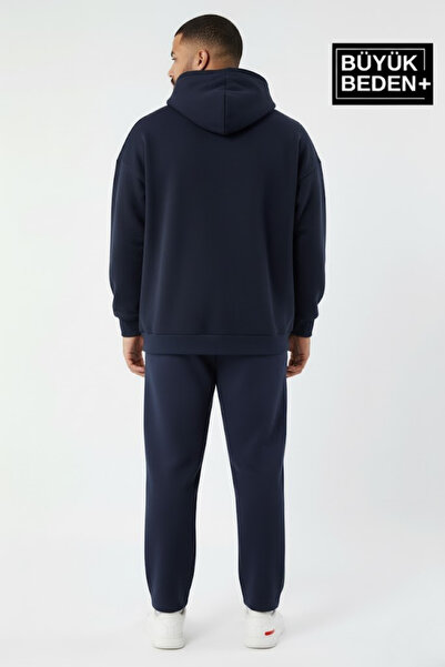 Superlife Men's Large Size Hooded Slim Sweatshirt Spr24Bsw57