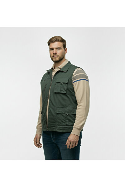 Lifeguard Βαμβακερό γιλέκο Safari Plus Size