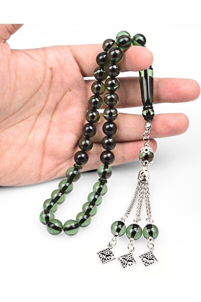 NAMAT مسبحة صلاة حصرية من غبار العنبر مكونة من 33 حبة مع صندوق هدايا