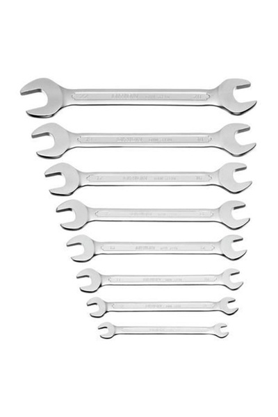 Genel Markalar 8 Parça Açık Ağız Anahtar Takımı-8 Parça Anahtar Takımı Chrome Vanadium Sağlam Çelik 2 Ağızlı