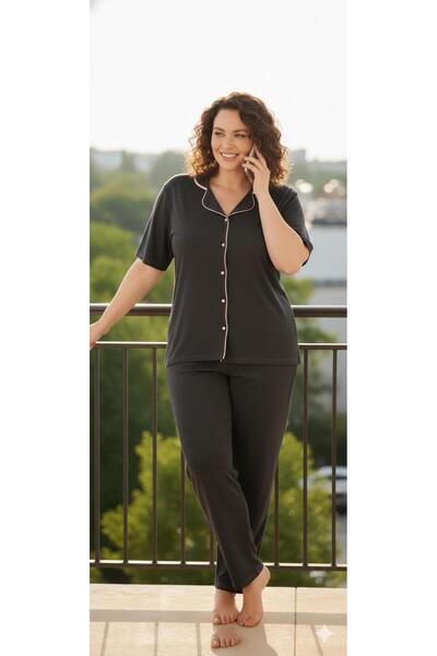 Sude HOMEWEAR ΓΥΝΑΙΚΕΙΑ ΚΑΠΝΙΣΤΗ ΜΕΓΑΛΟ ΜΕΓΕΘΟΣ ΚΟΝΤΟΜΑΝΙΚΗ ΠΙΤΖΑΜΑ