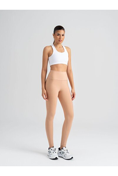 Bugasy Kadın Ten Rengi Yüksek Bel Toparlayıcı Tayt