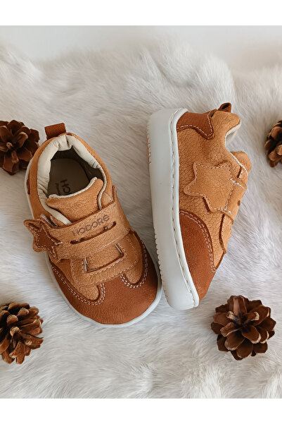 Hodore Starex Genuine Leather İlkadım Children's Sports Shoes Tan