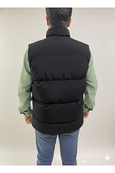 MontClup Men's Black Puffer Jacket Relax Fit