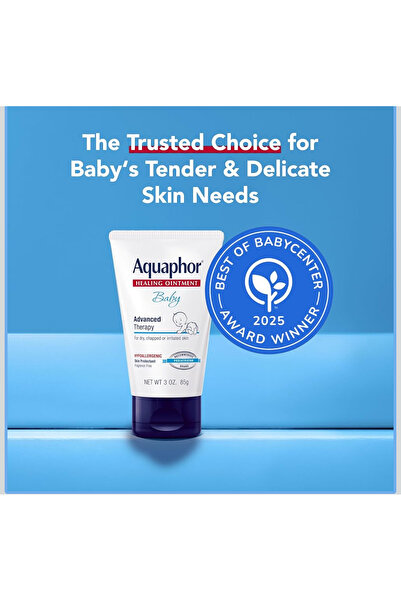 Aquaphor Baby 85g (3 oz) – Hassas Bebek Ciltleri İçin Yoğun Nem ve Koruma Sağ...