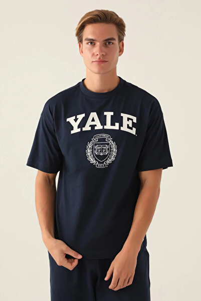 Yale Ανδρικό μπλουζάκι Navy Blue Book