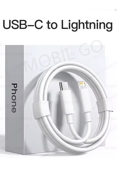 MOBİL GO Iphone 14/13/12/11 Serileri Uyumlu Iphone Hızlı Şarj Kablosu Usb-c L...