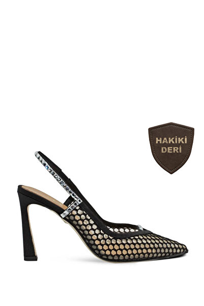 Vario Hakiki Deri İnce Topuklu Kadın Ayakkabı 2507