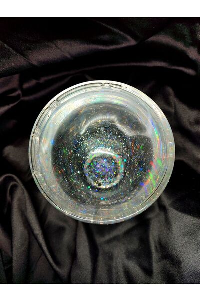 Moonart Design Simli, Hareketli, Işıltılı, Cam Kokteyl,Meşrubat,İçki Bardağı