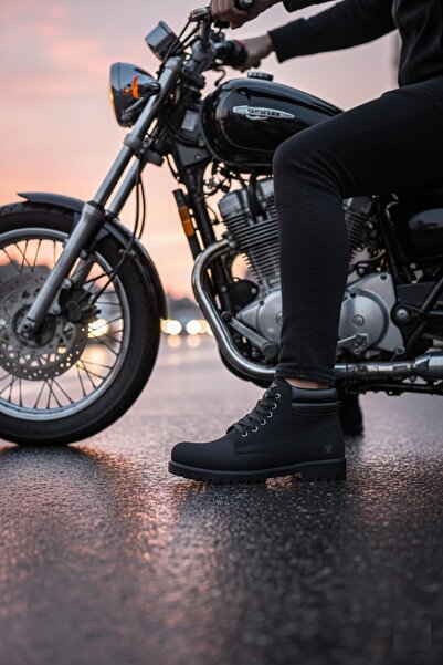 Vojo Catex Black Nubuck Cold and Water Resistant Unisex Winter Boots