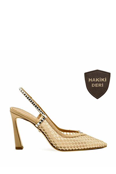 Vario Genuine Leather Thin Heeled Women's Shoes 2507