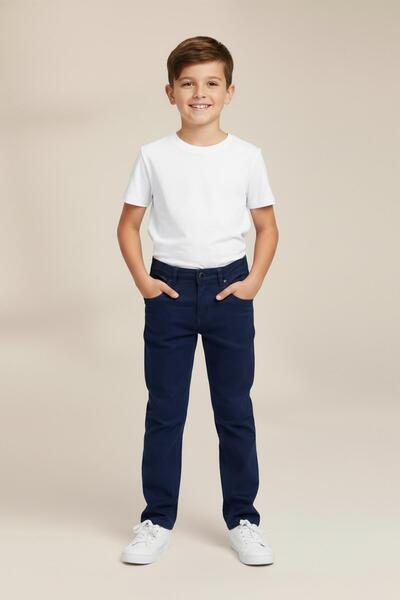 Mutlu Kids Pantaloni din Gabardină pentru bărbați Happy Crest