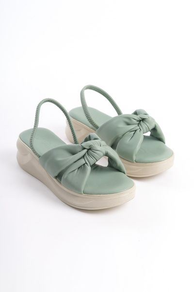 disruptor world Sandale ortopedice confortabile verzi pentru femei, cu talpă ...