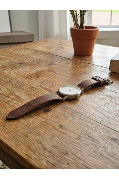 Lethos Leather Hakiki Deri Saat Kordonu - Tek Kat - 16, 18, 20, 22, 24 mm - Ö...