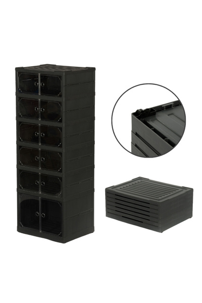 Terracy Home & Garden 6 Raflı Çok Amaçlı, Geniş, Katlanabilir Dolap, Ayakkabı...