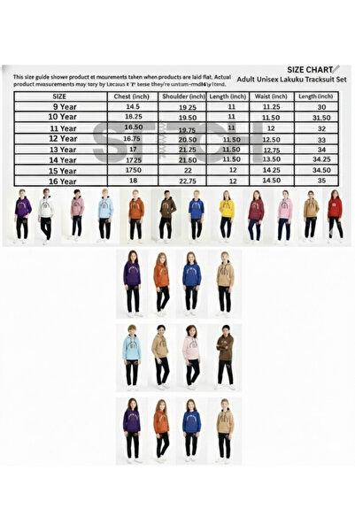 STITCH by MH LAKUKU 68 Youth Fleece Hoodie and Jogger Tracksuit Set