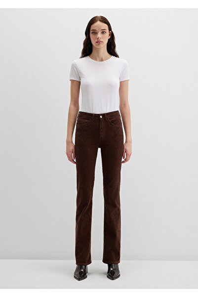 Mavi Παντελόνι Maria Brown Velvet 101225-91316