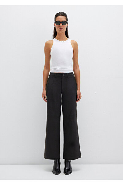 Mavi Faux Suede Black Trousers 1011087-900