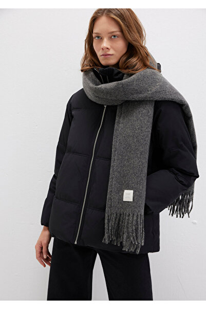 Mavi Tasseled Anthracite Scarf 198940-25817