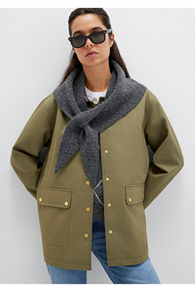 Mavi Wool Blend Anthracite Scarf 1913589-25817