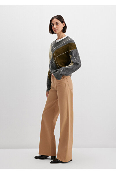 Mavi Malibu Beige Gabardine Trousers 1010152-91198