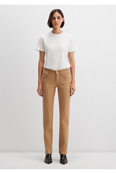 Mavi Mona Beige Gabardine Trousers 1049791198