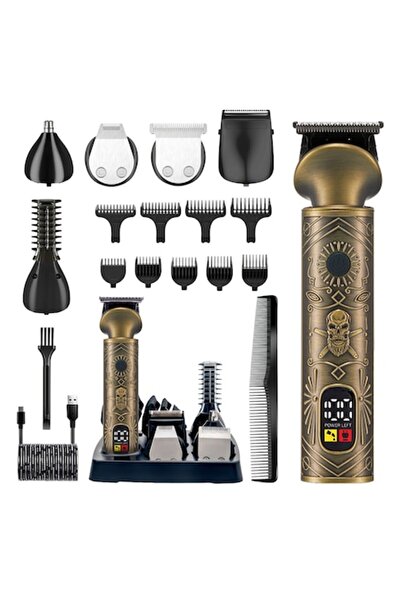 VİS Mașină de tuns profesională 6 în 1, aparat de ras reîncărcabil,
