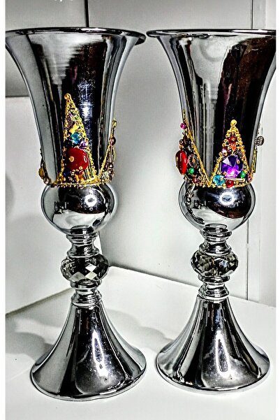 Happy tasarımlarr Vazo büyük boy vazo kupa parlak gösterişli