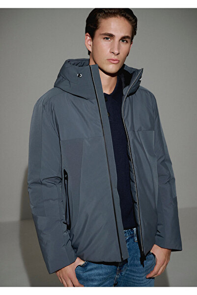 Mavi Water Repellent K Hooded Gray Inflatable Jacket 0110663-80776