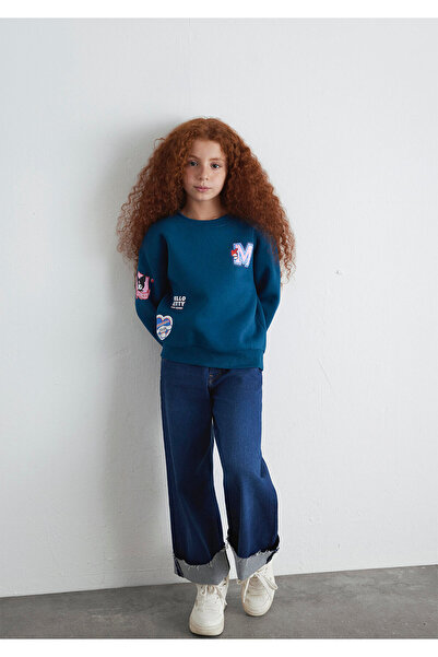 Mavi Hello Kitty Printed Navy Blue Sweatshirt 7S10164-89110
