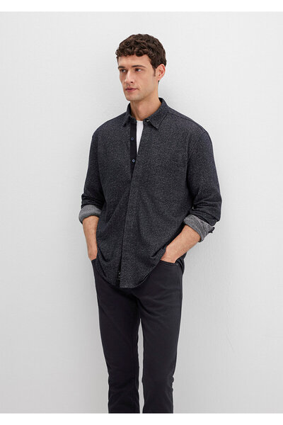 Mavi Black Navy Blue Shirt Loose Fit / Relaxed Fit 0211764-70497