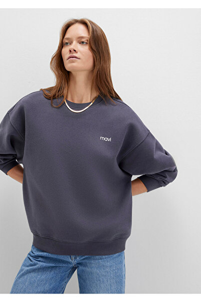 Mavi Logo Printed Anthracite Sweatshirt 1S10490-80932