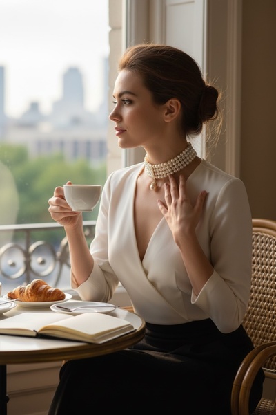 FAYRA ACCESSORIES İnci Mayorka Choker Kolye