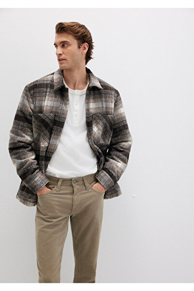 Mavi Καρό καφέ μπουφάν oversized / Φαρδιά κοπή 0110745-91228