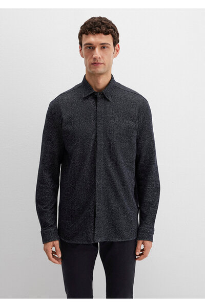 Mavi Black Navy Blue Shirt Loose Fit / Relaxed Fit 0211764-70497