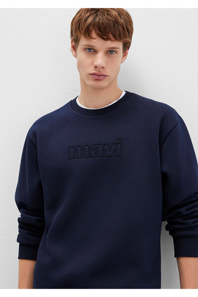 Mavi Φούτερ με λογότυπο Navy Blue 0S10412-86415