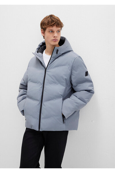 Mavi Water Repellent K Hooded Gray Inflatable Jacket 0110651-85550