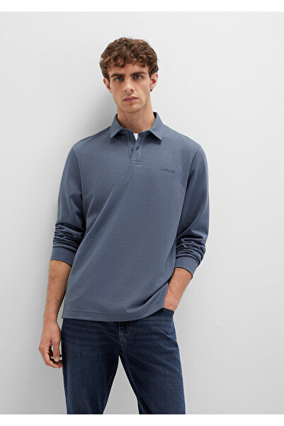 Mavi Button Detailed Navy Blue Polo T-Shirt Regular Fit / Standard Cut 0613043-80776