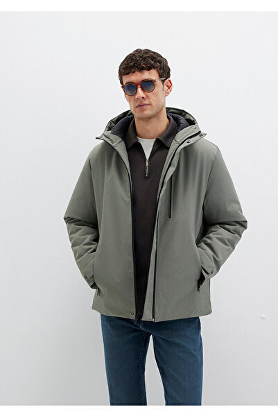 Mavi Black Hooded Green Coat Loose Fit / Relaxed Fit 0110676-85485