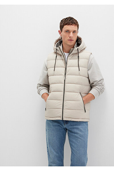Mavi Hooded Beige Puffer Vest Regular Fit / Regular Cut 0110604-70144