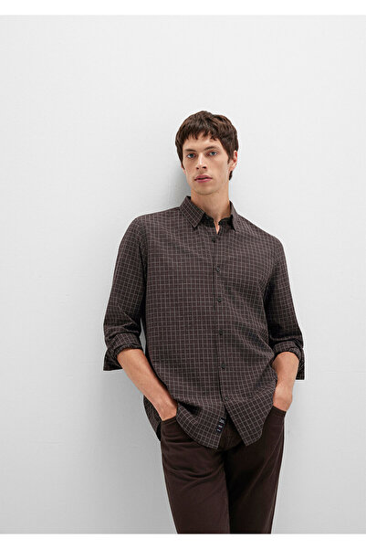 Mavi Καρό καφέ πουκάμισο Regular Fit / Κανονική εφαρμογή 0211675-91012